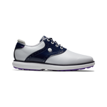 FootJoy Traditions SL White/Navy/Purple Ladies Shoe