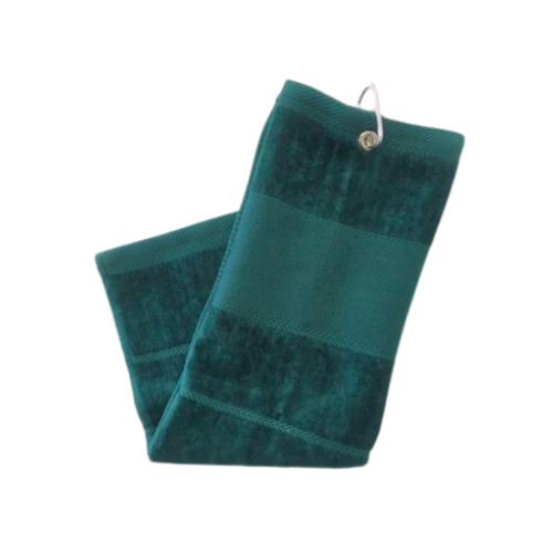 Plain Trifold Towel - Dark Green