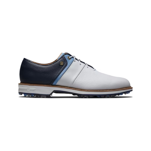 FootJoy Premiere Packard Golf Shoes - White/Blue/Navy