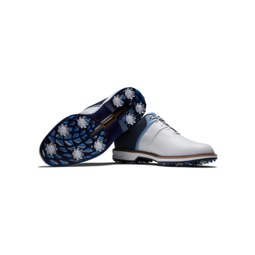 FootJoy Premiere Packard Golf Shoes - White/Blue/Navy