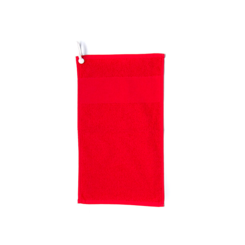 Plain Golf Towel - Red