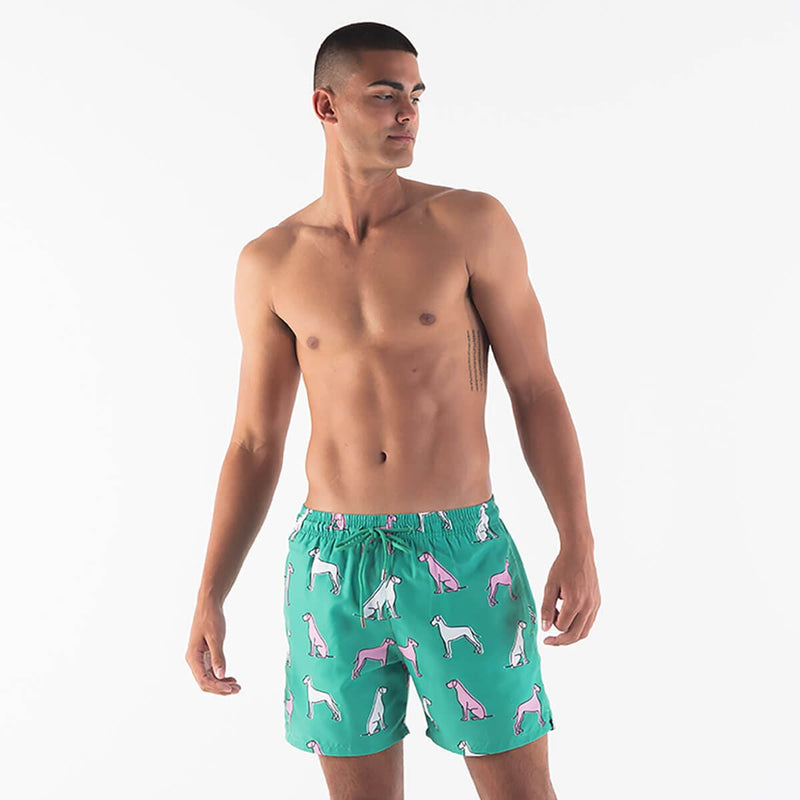 Swim Shorts - Great Danes | Green
