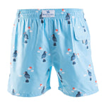 Swim Shorts - Oyster Catchers | Baby Blue