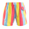 Swim Shorts - Stripes | Coral, Yellow & Baby Blue
