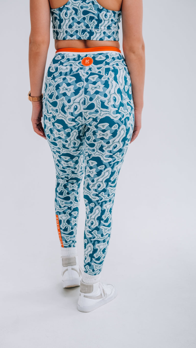 Ocean and Terrains 7/8 High Waisted Leggings