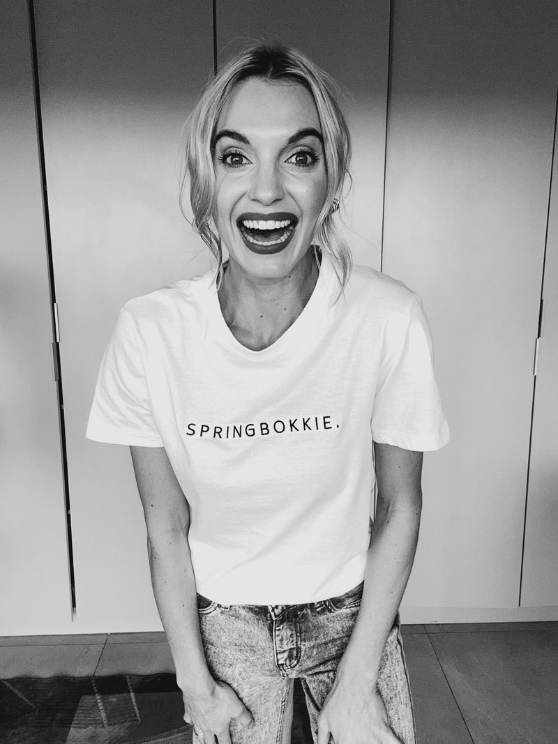 T-Shirt - Ladies Springbokkie (White)(Medium)