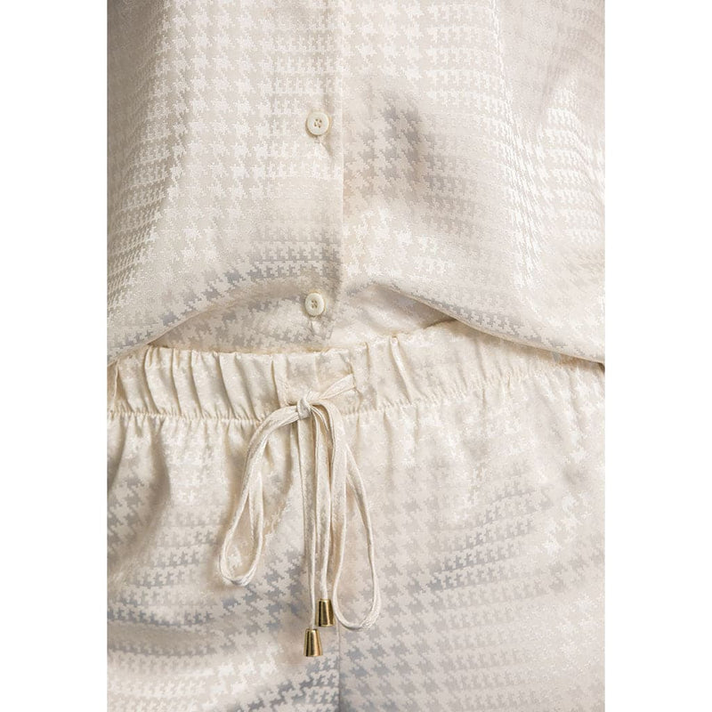 Classic Silky Short Pajama Set | Ivory