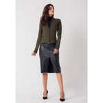 Lexi Peplum Jacket | Olive